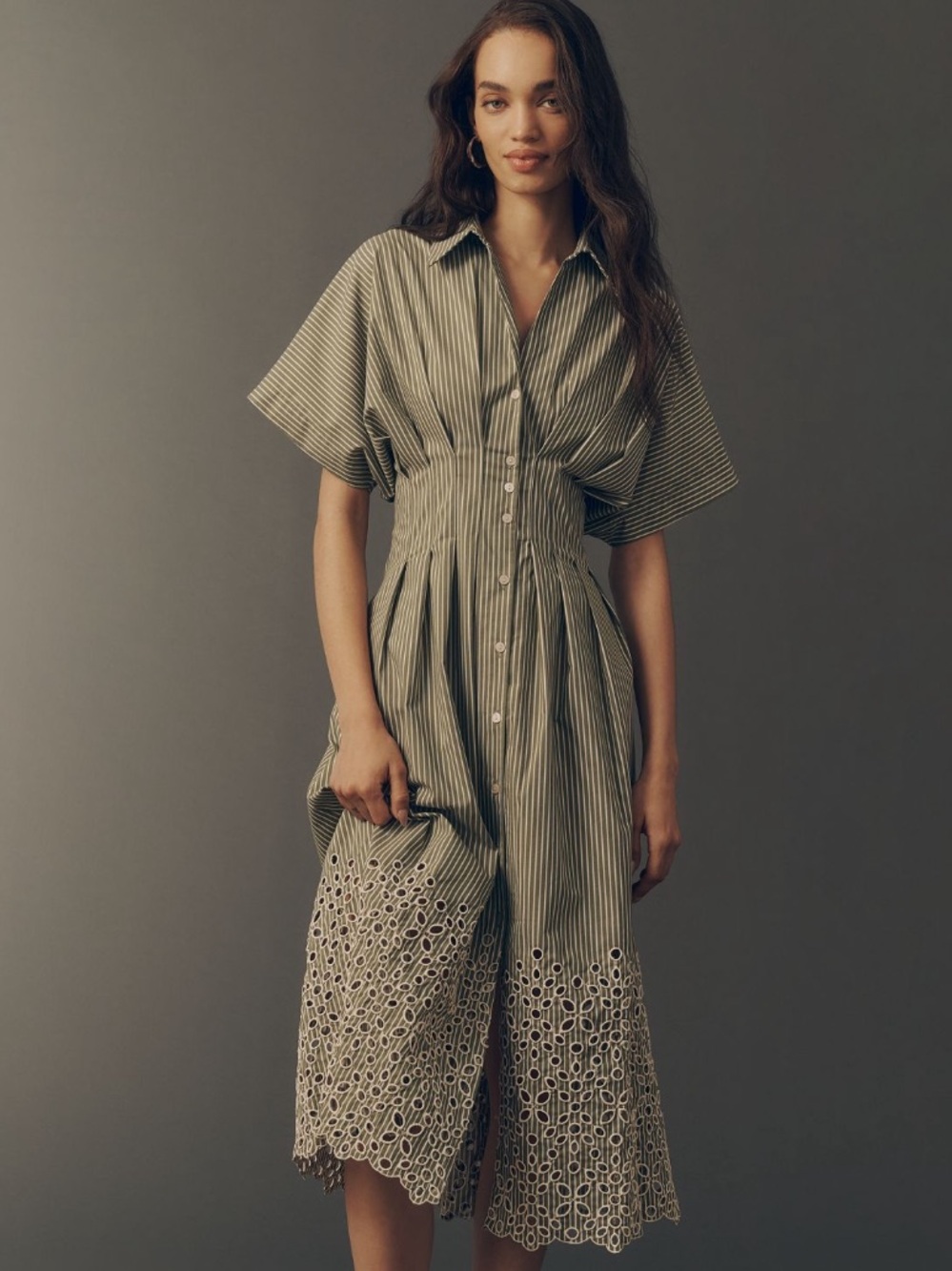 Anthropologie Tobie Eyelet Dress